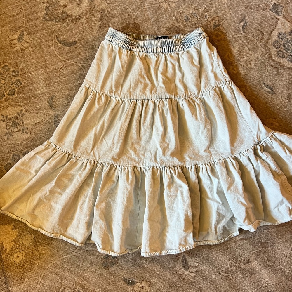 Mid length girls Jean skirt